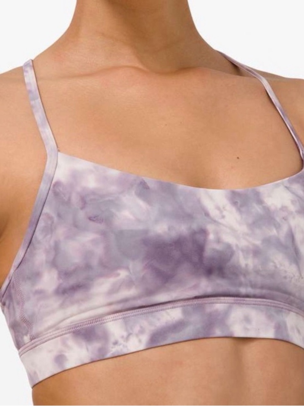 lululemon Purple Tie-Dye Sports Y bra
